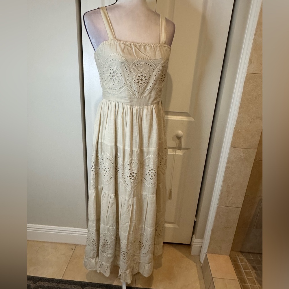 NAOO Boho Embroidered Tiered Maxi Dress π - Picture 4 of 6